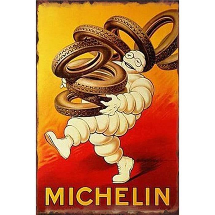 Plaque Michelin Dibond – Décoration Garage Vintage – Panneau Aluminium Made In France