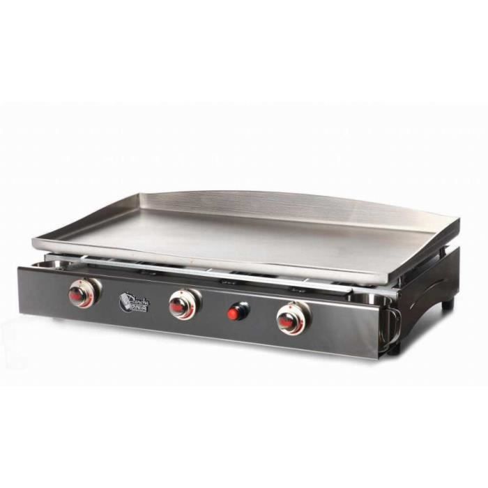 Plancha Gaz Inox 3 Feux
