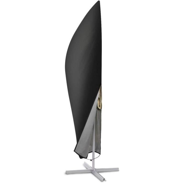 Housse De Protection Pour Parasol Déporté - Imperméable Et Anti-UV - Taille 2 à 4 M - Avec Cordon De Serrage