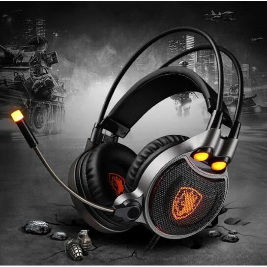 SADES R1 Ordinateur Casque De Jeu USB Meilleur 7.1 Surround St r o