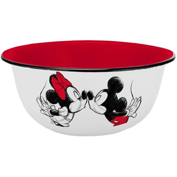 Mickey & Minnie Mouse Kiss Sketch Unisexe Planche Petit déjeuner Multicolore Mélamine,