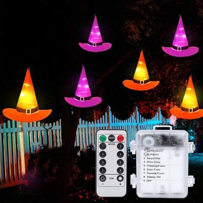 Betensh Guirlande Lumineuse Fantôme Halloween, 5 Pièces