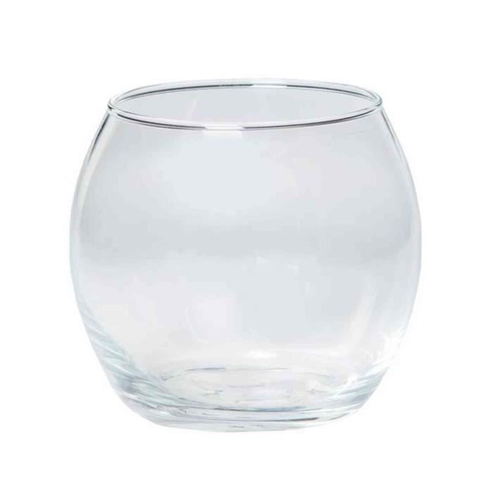 Vase Boule/Verre à Bougie 6,5cm Boule/Rond Transparent INNA-Glas Bougeoir Diana Ø6cm/Ø8cm