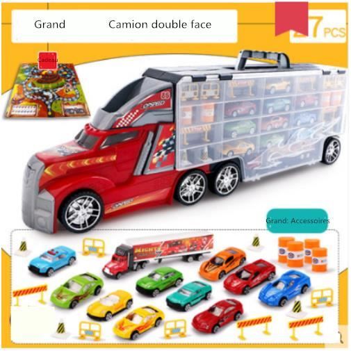 Jouet Pour Enfants Grand Conteneur Camion Modele De Voiture En Alliage Boite De Rangement Portable En Forme De