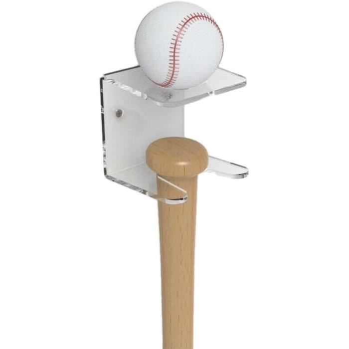Support Mural Pour Batte De Baseball - En Bois, Inclut Vis Et Chevilles, Pour Ranger Battes Et Balles à La Maison Ou Au Garage