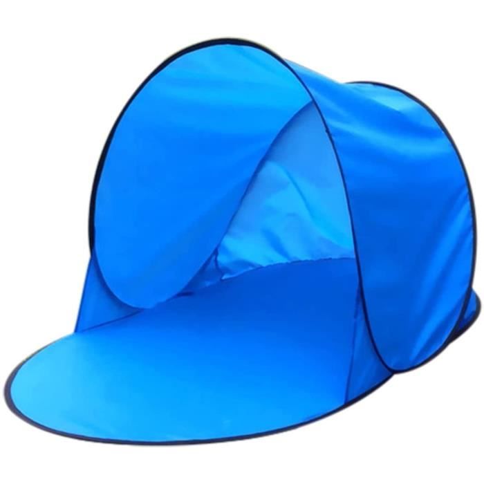 Tente De Plage Pliable Compacte – Installation Rapide, Ventilation 360°, Poches Latérales, Protection UV UPF 50+ – Grand Modèle