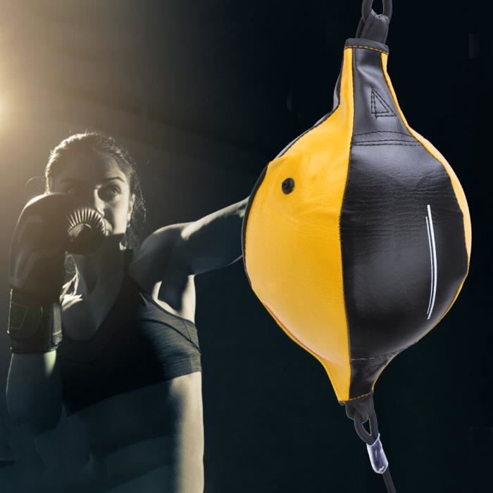 Ballon gonflable de boxe Équipement de formation de poinçonnage de boule de  rebond de vitesse de double extrémité (noir jaune) - Cdiscount Sport