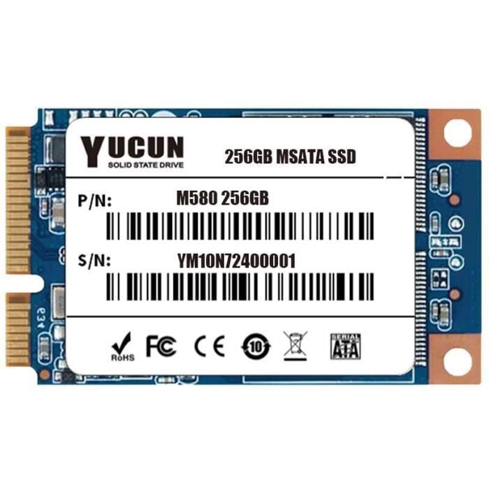 YUCUN 2,5 256GB Pouces SATA III Disque Flash SSD 256 Go Interne Solid State Drive 