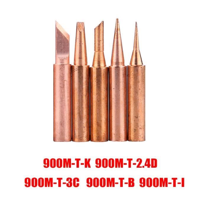 Lot 15 Pannes à Souder 900M Cuivre Pur – Compatibles Hakko, Yihua, Atten – Pointes Variées Pour Soudure Électronique Précise