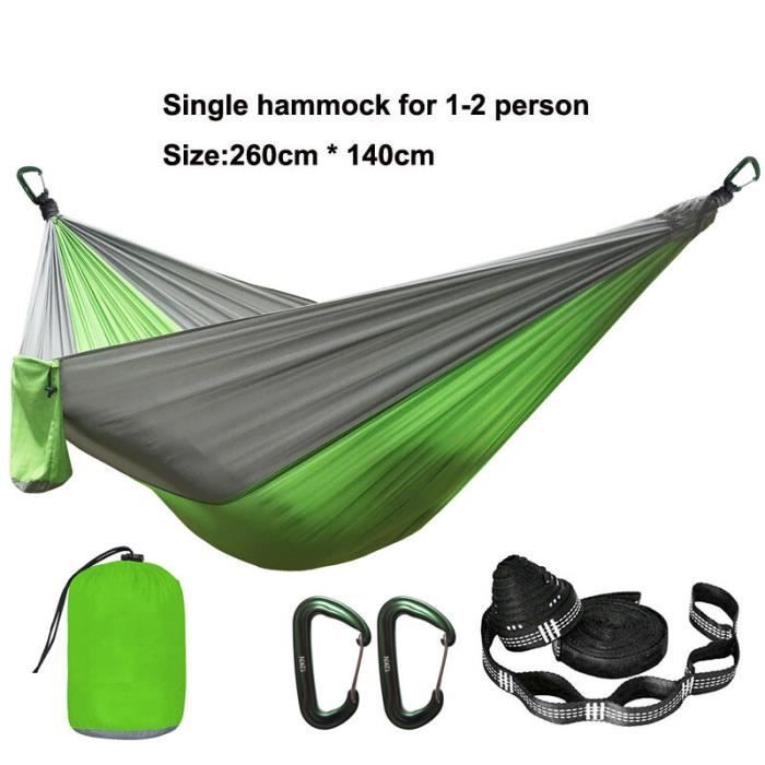 Hamac Suspendu Double Nylon pour Camping et Jardin - Marque Spo[N642