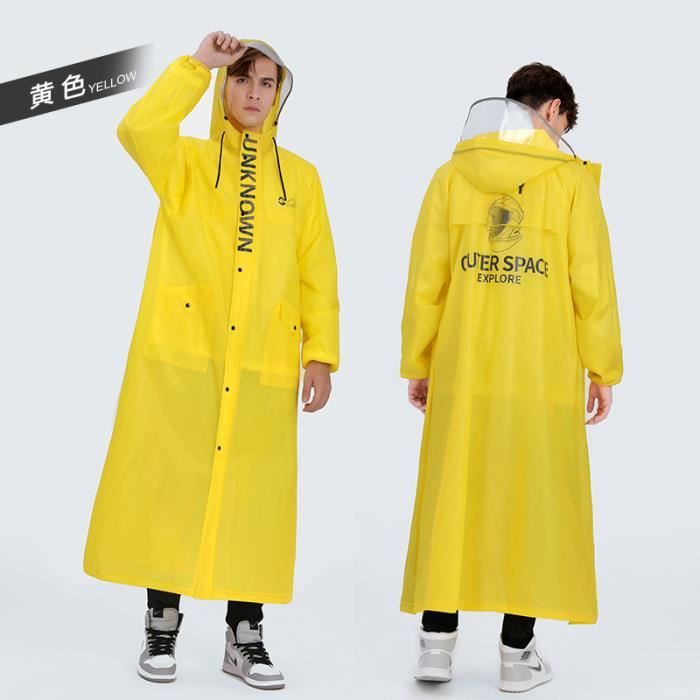 Couleur EVA jaune taille M 160 170cm Manteau de pluie Long impermeable pour hommes veste de pluie randonne Cdiscount Bricolage