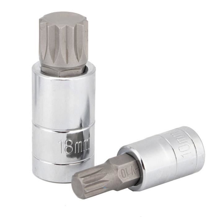 ARAMOX douille cannelée 10 pièces jeu de douilles à embout cannelé ...