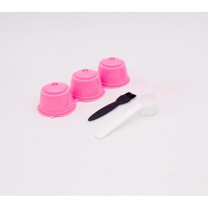 6 Capsules Café Réutilisables Pour Dolce Gusto - Avec Cuillère Et Brosse | Économiques Et Écologiques