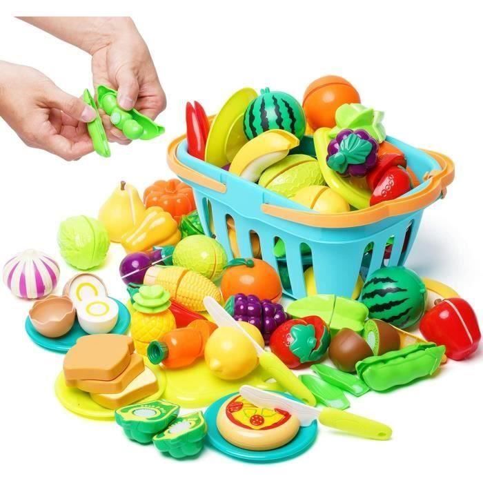 Kit De Couteaux De Sécurité JoltJive Pour Enfant – 13 Pièces Dont 3 Couteaux Dentelés, éplucheur, Planche, Moules, Boîte Rangement Pliable – Dès 2-8 Ans, Alimentaire, Montessori