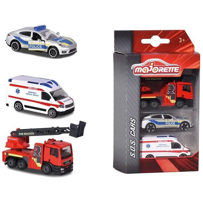 Voitures miniatures vintage Majorette Lamborghini et Yatming Ferrari en métal - France