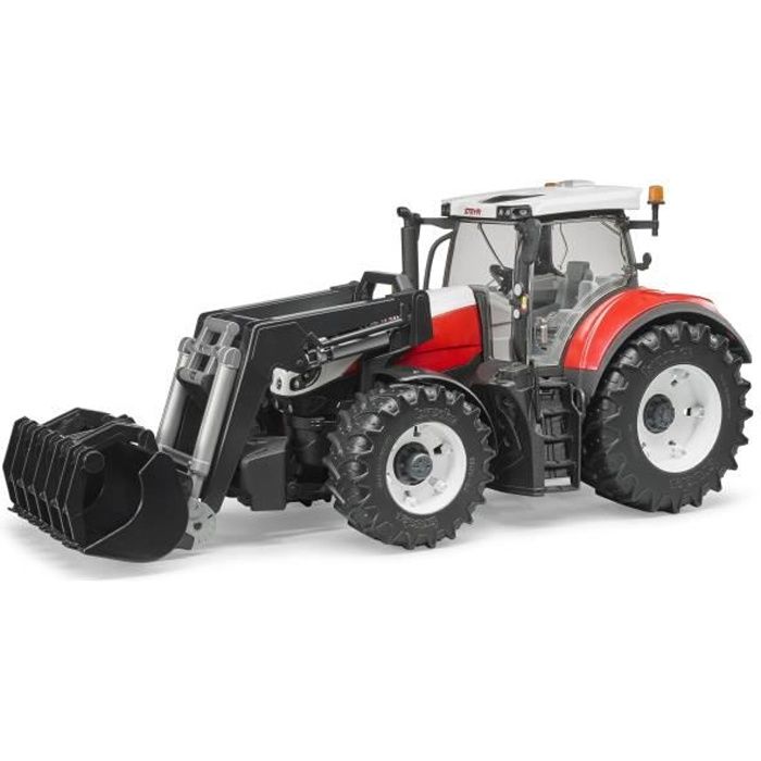 BRUDER - Tracteur STEYR 6300 Terrus CVT avec fourche - Echelle 1:16e - 44,5  cm - Cdiscount Jeux - Jouets