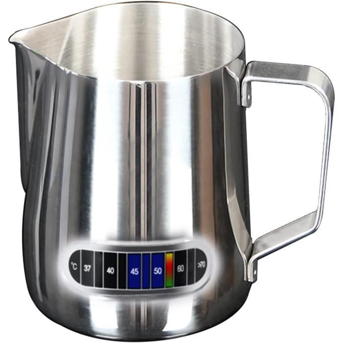 Pichet à Lait Barista 350 Ml Acier Inox 304 - Pour Latte Art Et Mousse Parfaite - Avec Stylo Décoratif