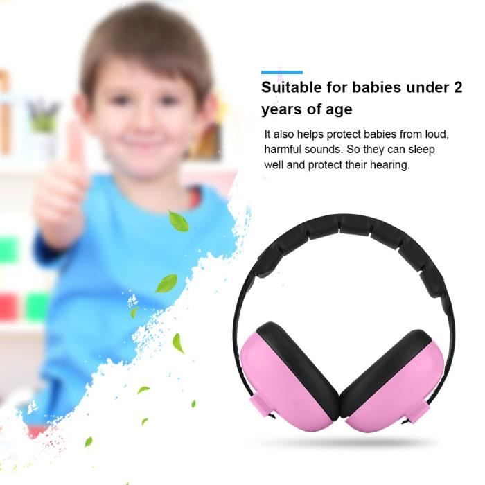 Casque Anti-Bruit Pour Bébé Yoofoss - Réduction 25 DB, Certifié CE/ANSI, Confort Maxi - Idéal Sommeil, Voyages, Concerts