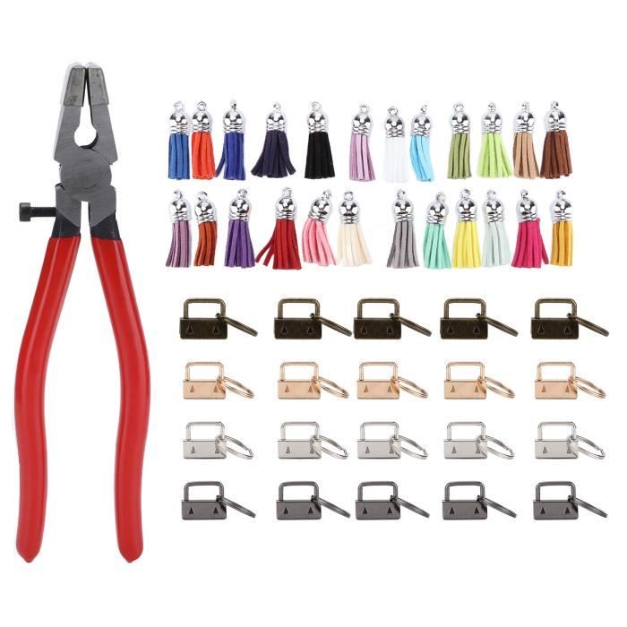 20 Pièces Kit Hardware Porte-Clés 25mm - 4 Couleurs Pour Sangles Et DIY