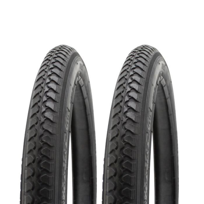 2x Pneu velo 16 X 1.75 47 305 noir cycle mixte ideal ville chemin Cdiscount Sport