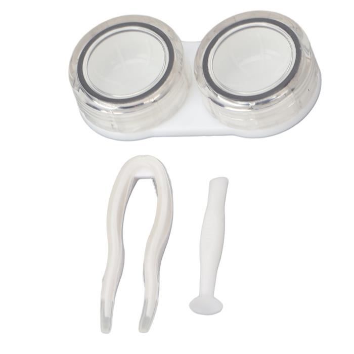 EBTOOLS Boîte à lentilles de contact Étui à lentilles de contact Hommes Femmes Simple élégant