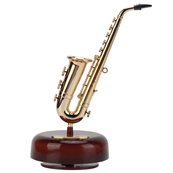 EBTOOLS Instruments miniatures Boîte à musique Saxophone Mini modèle de Saxophone boîte à