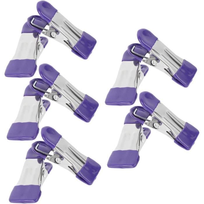 Lot de 12 mini pinces à linge en métal et acier inoxydable - Pour fils, vêtements, chaussettes, serviettes, papier, décoration de bricolage, photos, collations