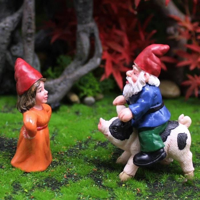 Grandes statues de jardin Gnome - Décoration amusante et solaire - Alibaba