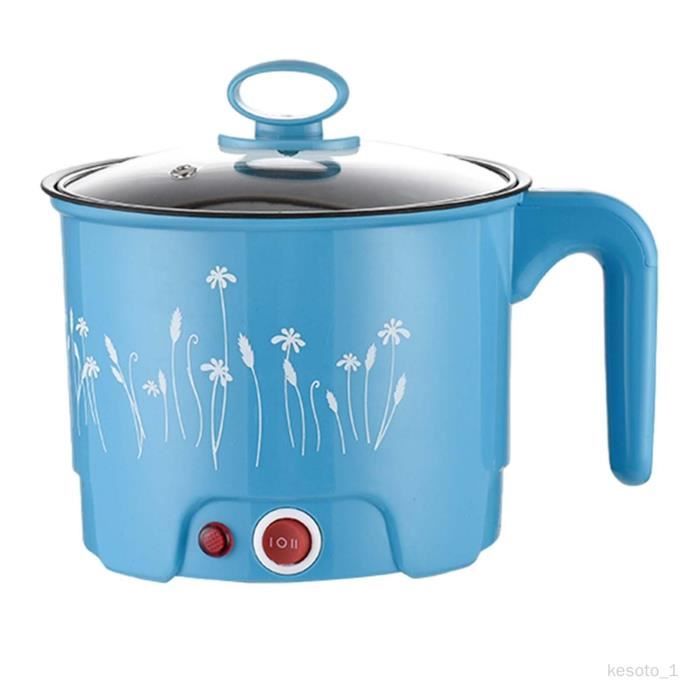 Mini Cuiseur électrique 1,8L Antiadhésif - 300W/600W, Prise UE 220V - Pour Pâtes, Steak, Camping - 2