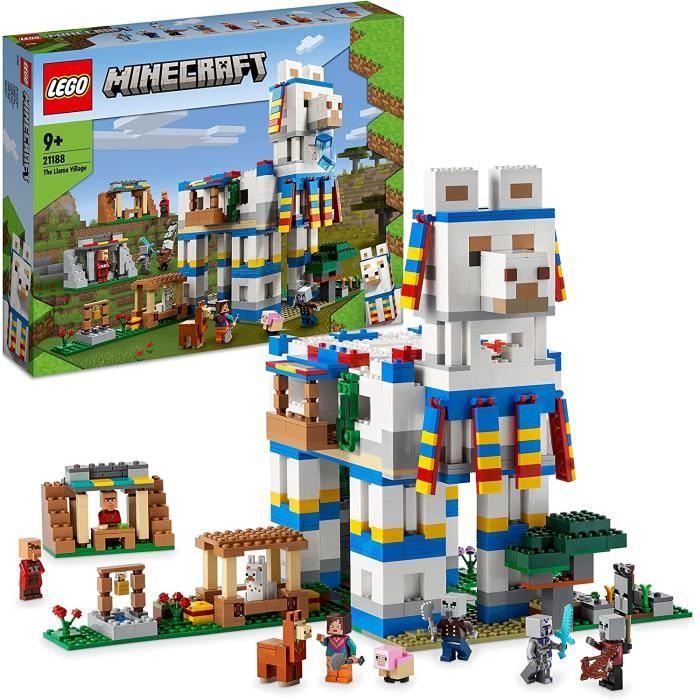 Lego 21188 Minecraft Le Village Lama, Jouet de Maison, avec Figurines de  Villageois, Illageois, Mouton et Epee en Diamant, Id - Cdiscount Jeux -  Jouets