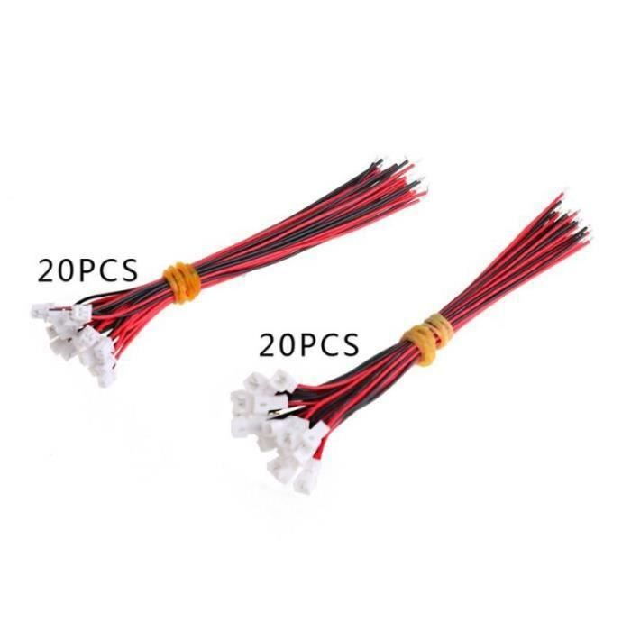 Lot De 10 Paires Connecteurs JST 1.25mm 3 Broches - Mâle Et Femelle - Pour Micro-électronique