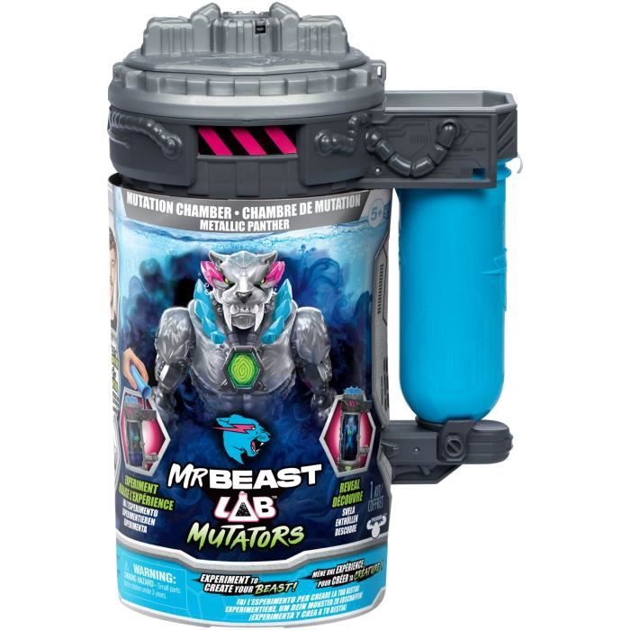 Figurine Mutators Panthère translucide chambre de mutation MR Beast LAB Réalise une expérience pour créér ta créature