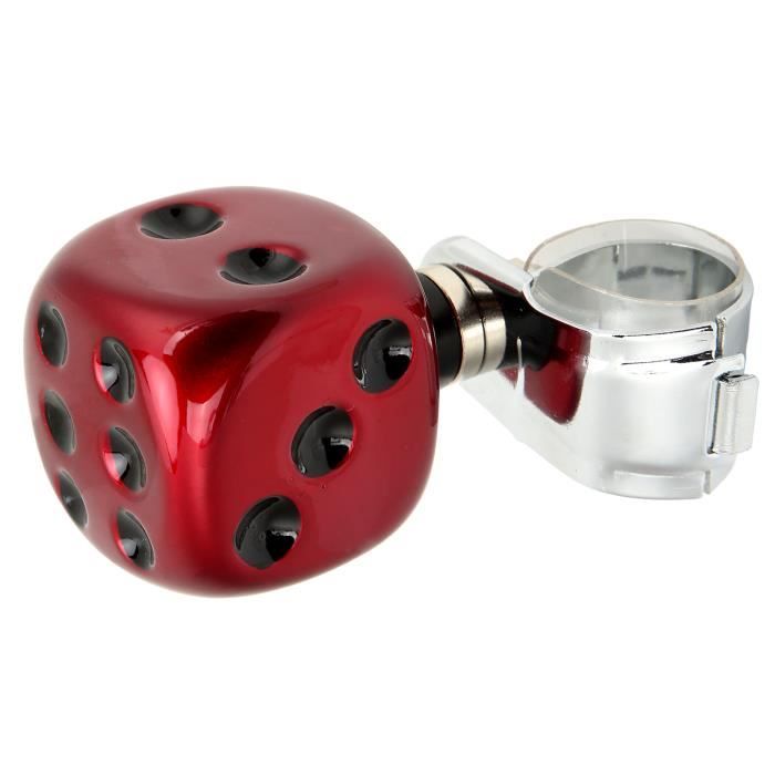 Bouton Suicide Volant Tête De Mort Bleu – Poignée Spinner Voiture, Camion, Tracteur, Bateau, Design Résine Métal Anti-Dérapant