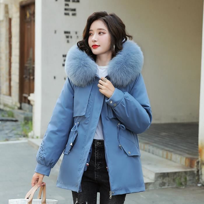 Manteau Femme Haut qualite Couleur pure Confortable Faux Fourrure