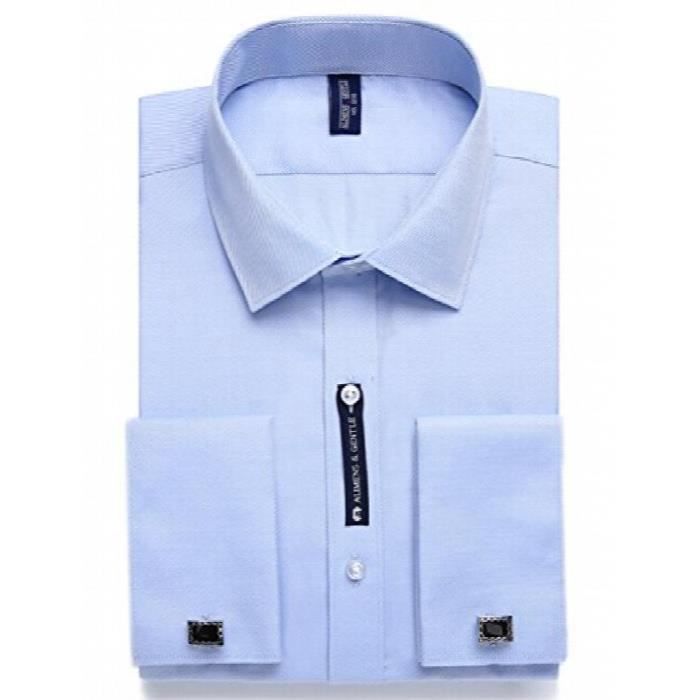 Chemise bouton de manchette - Achat / Vente pas cher