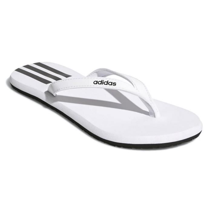 Sandales Femme Adidas Eezay Flip Flop Blanc Taille 42 Tige Synthetique Talon Plat