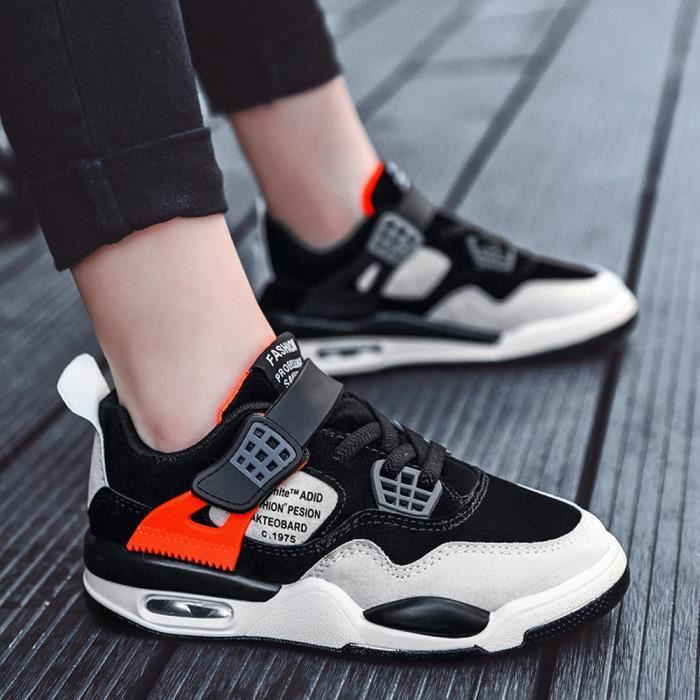 Baskets enfants mode Chaussures de Running Children Shoe Respirable Mixte Air Noir Cdiscount Sport