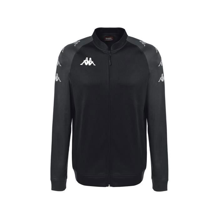 Veste dentraînement - Kappa - Verone - Noir/gris foncé - Col officier - Multisport Veste dentraînement - Kappa - Verone - Noir/gris foncé - Col officier - Multisport