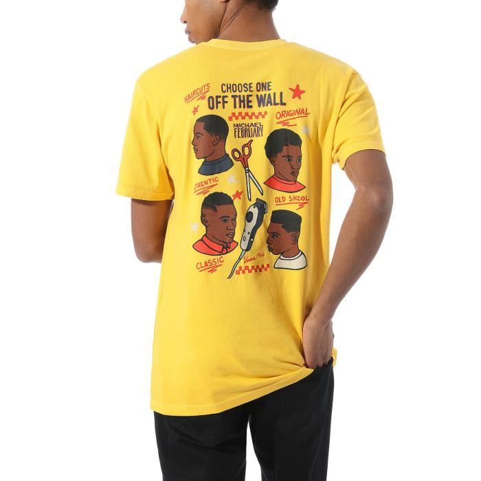 Vans T-Shirt pour Homme Mikey February Jaune VN0A4RP785W
