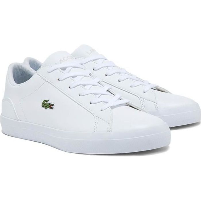 LACOSTE Basket Femme - uni, Blanc - Cdiscount Chaussures