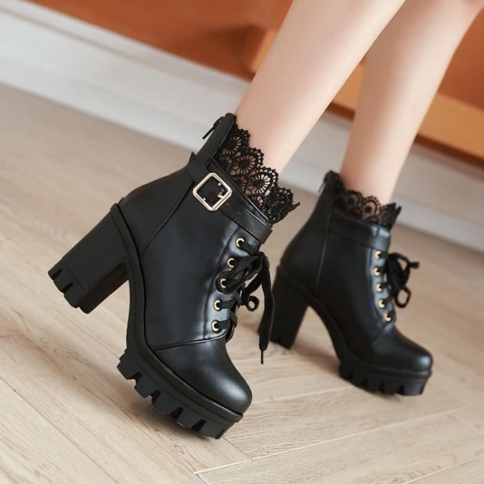 Bottines en dentelle sales