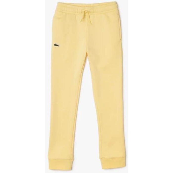 Jogging Lacoste SPORT Enfant en molleton uni jaune Jaune