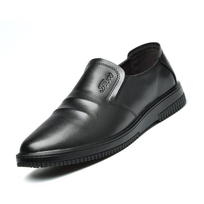 Chaussure de Cuisine Impermeable Homme Antidérapant Travail Chaussure  Legere Confortable Cuir Noir Noir - Cdiscount Prêt-à-Porter