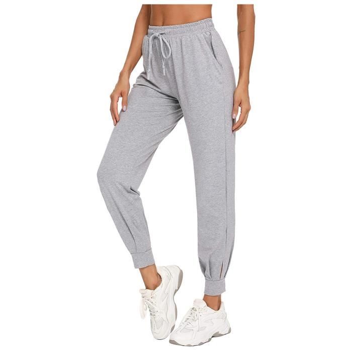 Pantalon de Sport Femme Coton pour Fitness Yoga Quotidien Running