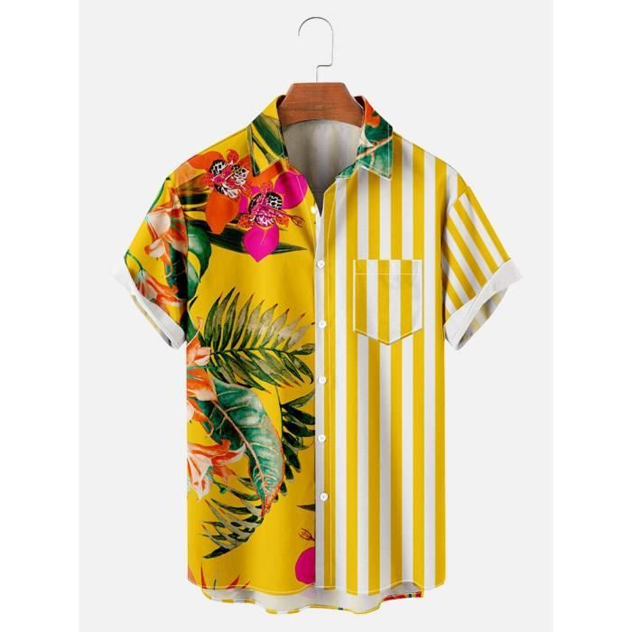 Chemise hawaienne grande taille homme clearance