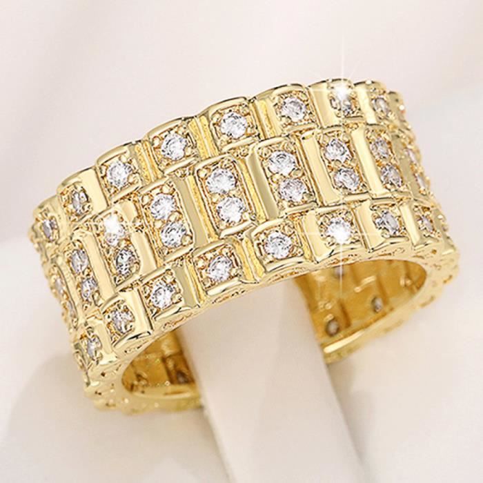 Bague Homme Femme Unisexe Titane Or Jaune - Bague Mariage Fiançailles Personnalisable Tailles 46-77 4mm 6mm