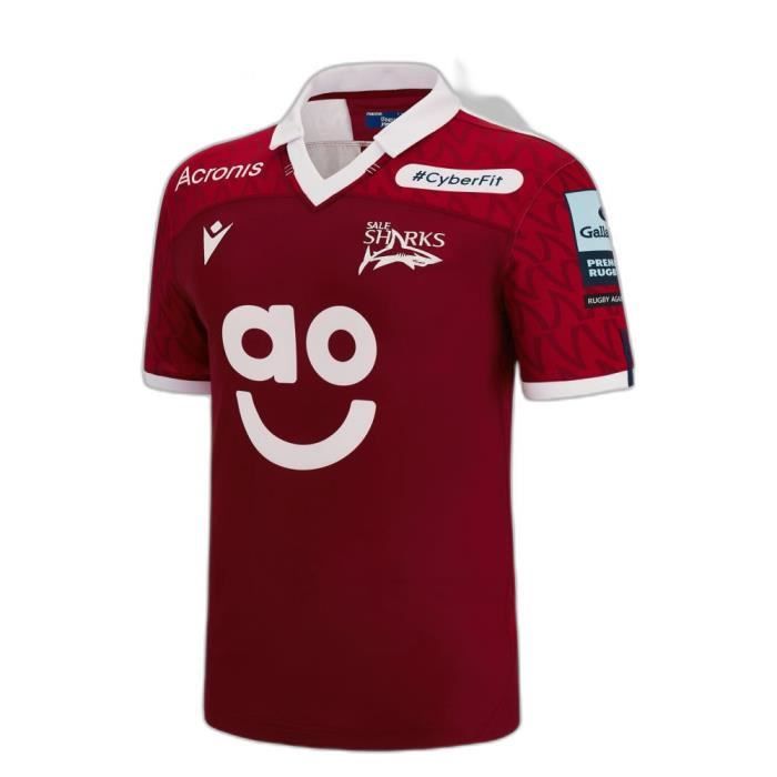 Maillot Ext rieur Sale Sharks 22 2023 rouge blanc 6XL