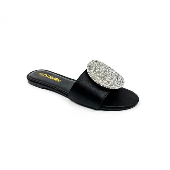 Tongs Femme Et Chic Plat Mode El gant Bout ovale Confortable