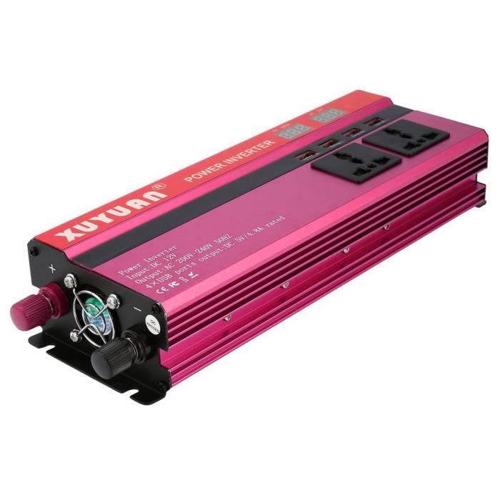Onduleur 6000W 12V Vers 220V Onde Sinusoïdale Modifiée - Pour Voiture, Camping, Alimentation De Secours