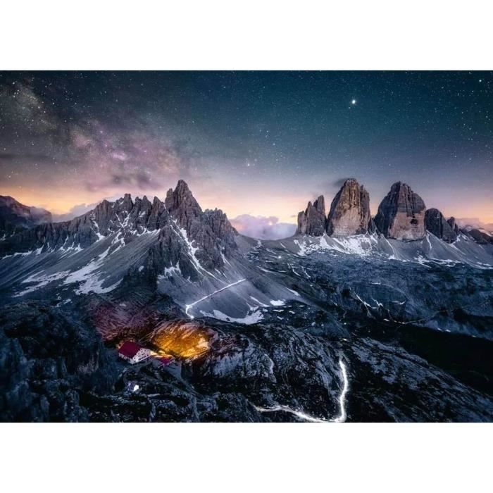 Puzzle 1000 pièces Les Tre Cime di lavaredo, Dolomites (Puzzle Highlights) - Adultes, enfants - Pays